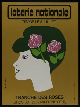 estampe loterie nationale  TRANCHE DES ROSES 1975.103.80 Photo