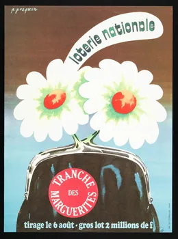 estampe loterie nationale  TRANCHE  DES  MARGUERITES 1975.103.93  Photo