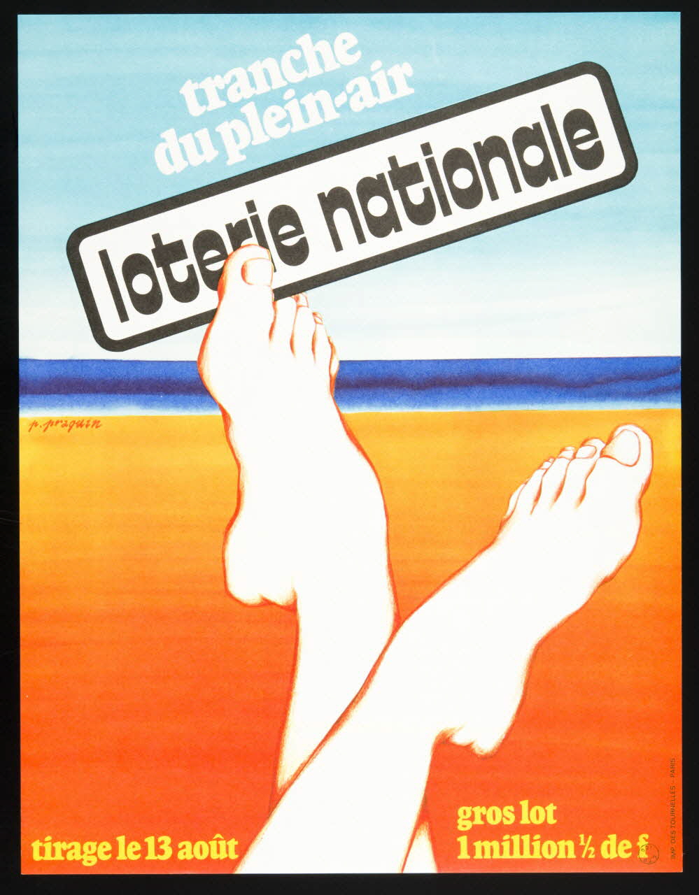 estampe tranche  du plein-air  loterie nationale 1975.103.98 Photo