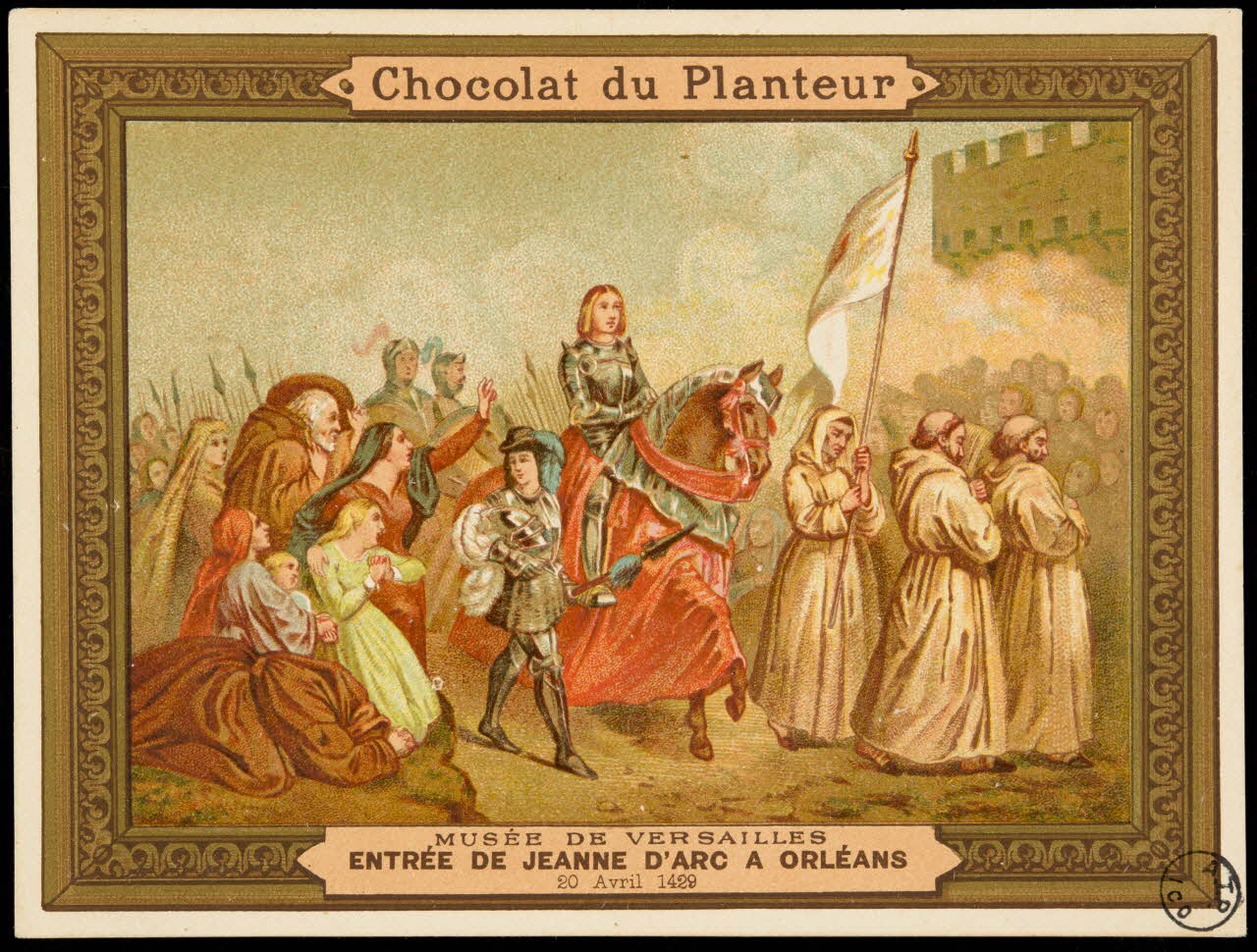 carte réclame ENTREE DE JEANNE D'ARC A ORLEANS  20 Avril 1429 1975.104.49 Photo