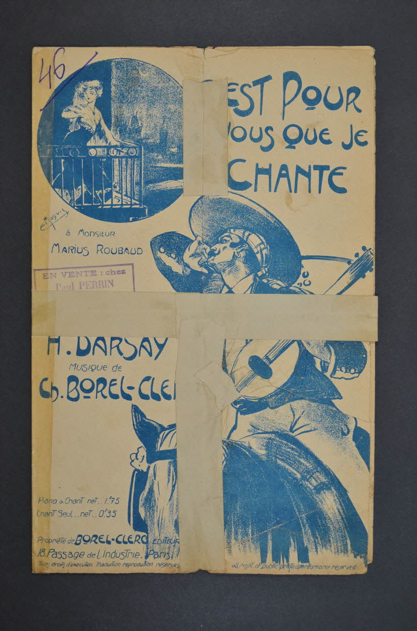 chanson petit format 1966.165.8 Photo Mucem