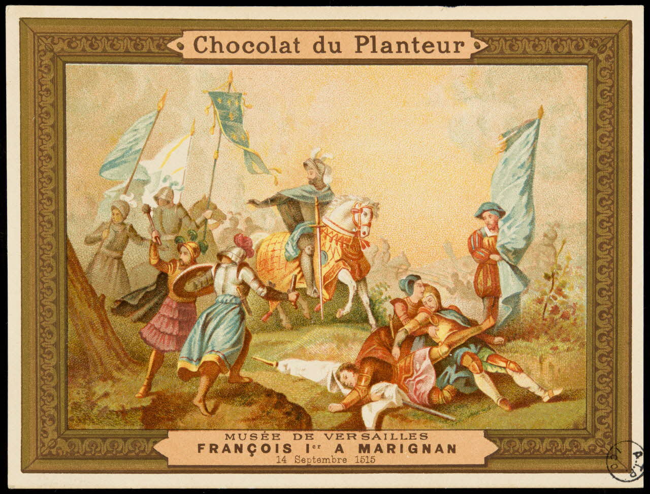 carte réclame MUSEE DE VERSAILLES  FRANCOIS 1ER A MARIGNAN  14 Septembre 1515 1975.104.51 Photo