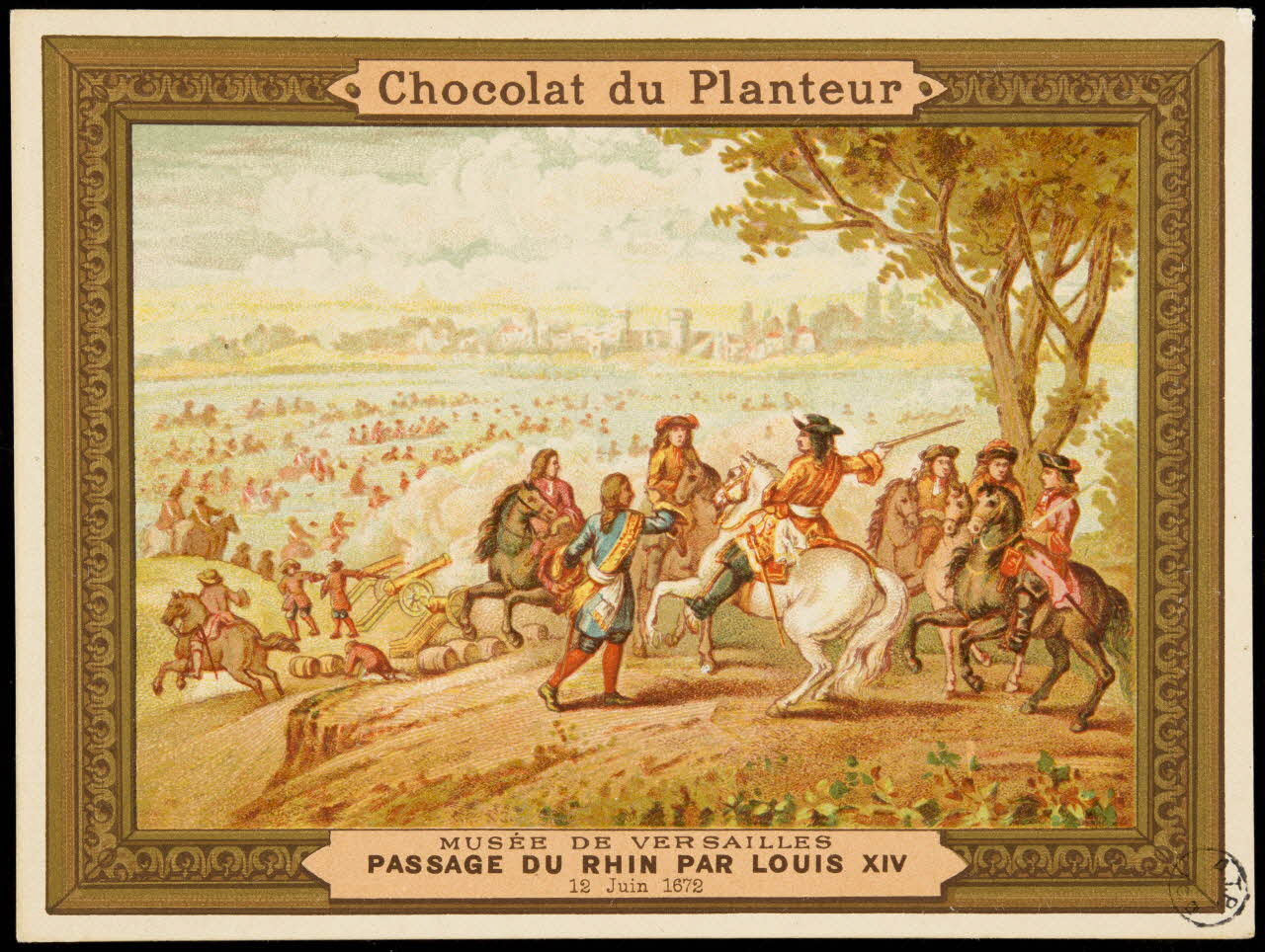 carte réclame PASSAGE DU RHIN PAR LOUIS XIV 1975.104.54 Photo