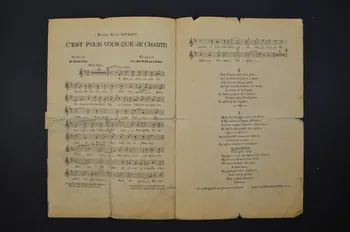chanson petit format 1966.165.8 Photo Mucem