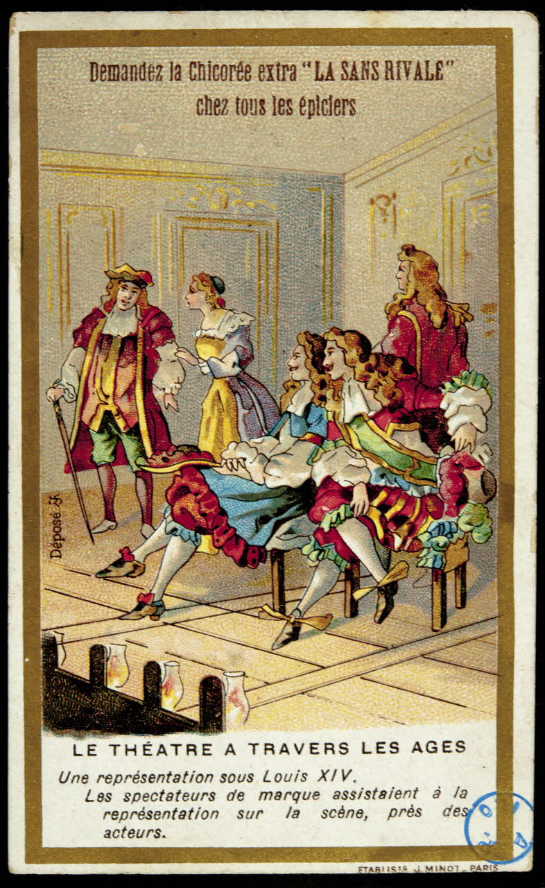 carte réclame LE THEATRE A TRAVERS LES AGES 1975.105.15 Photo
