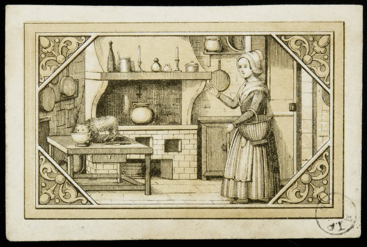 estampe Cuisinière surprenant son chat 1975.15.79 Photo