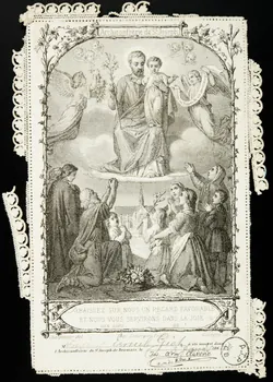 Charpentier Père et Fils et Cie estampe Archiconfrérie de St. Joseph Paris 1877 1975.15.86  Photo