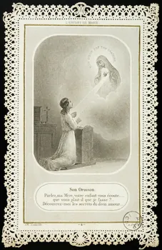 estampe L'ENFANT DE MARIE.  Son Oraison. 1975.15.87  Photo