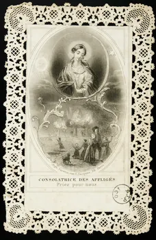 estampe CONSOLATRICE DES AFFLIGES  Priez pour nous 1975.15.93 Photo