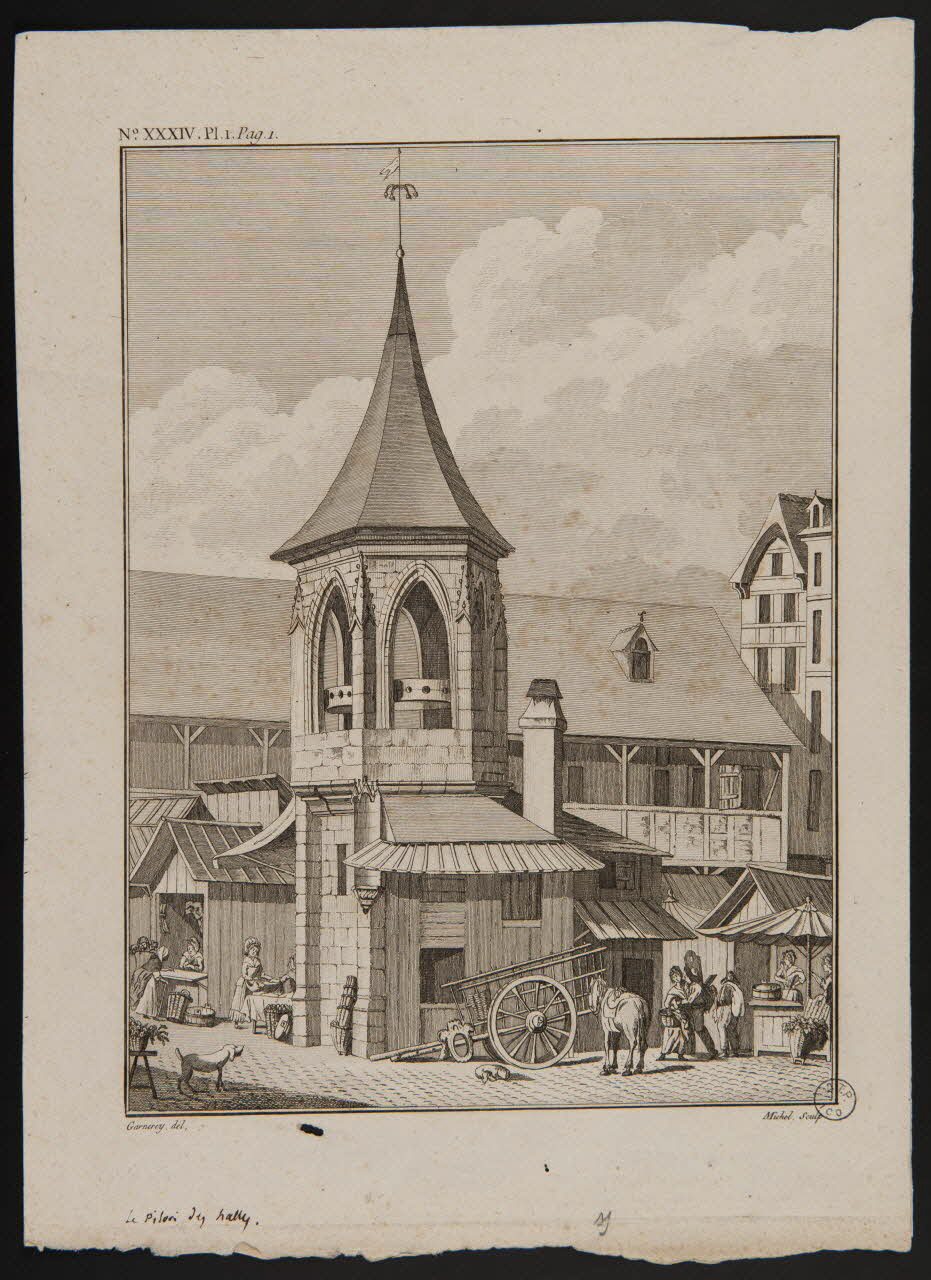 estampe Le pilori des Halles 1975.23.10 Photo