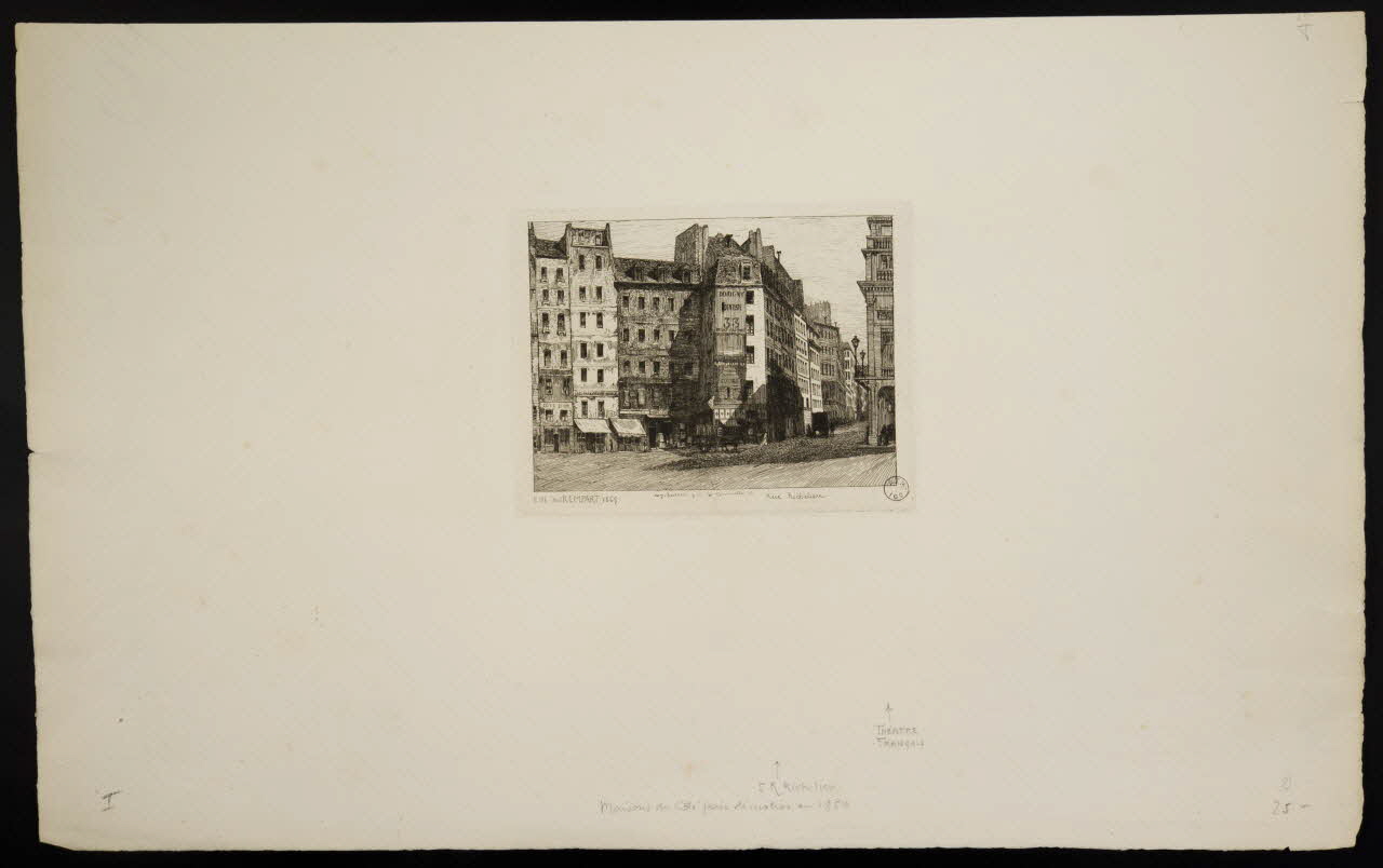 estampe RUE du REMPART 1865 1975.23.12 Photo