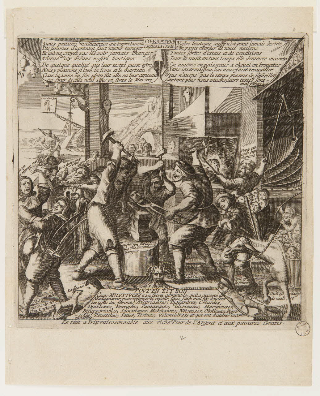 estampe La forge de Lustucru 1975.23.26 Photo