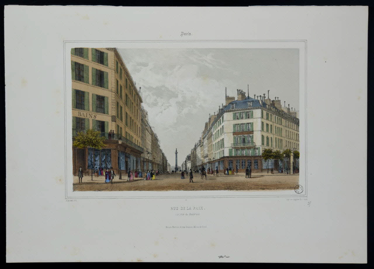 estampe RUE DE LA PAIX. 1975.23.4 Photo