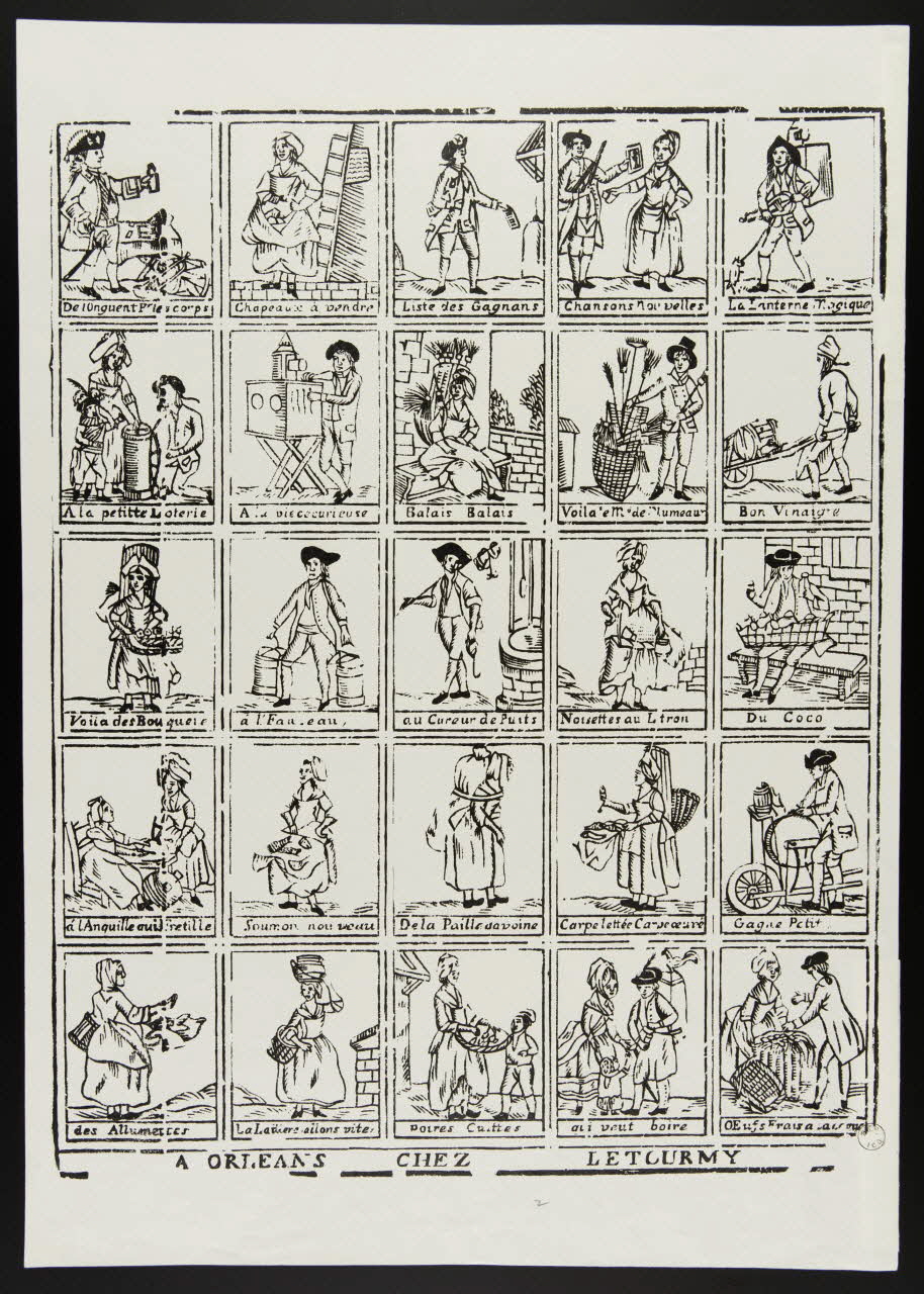 suite de figures (5x5) Cris de paris 1975.23.40 Photo