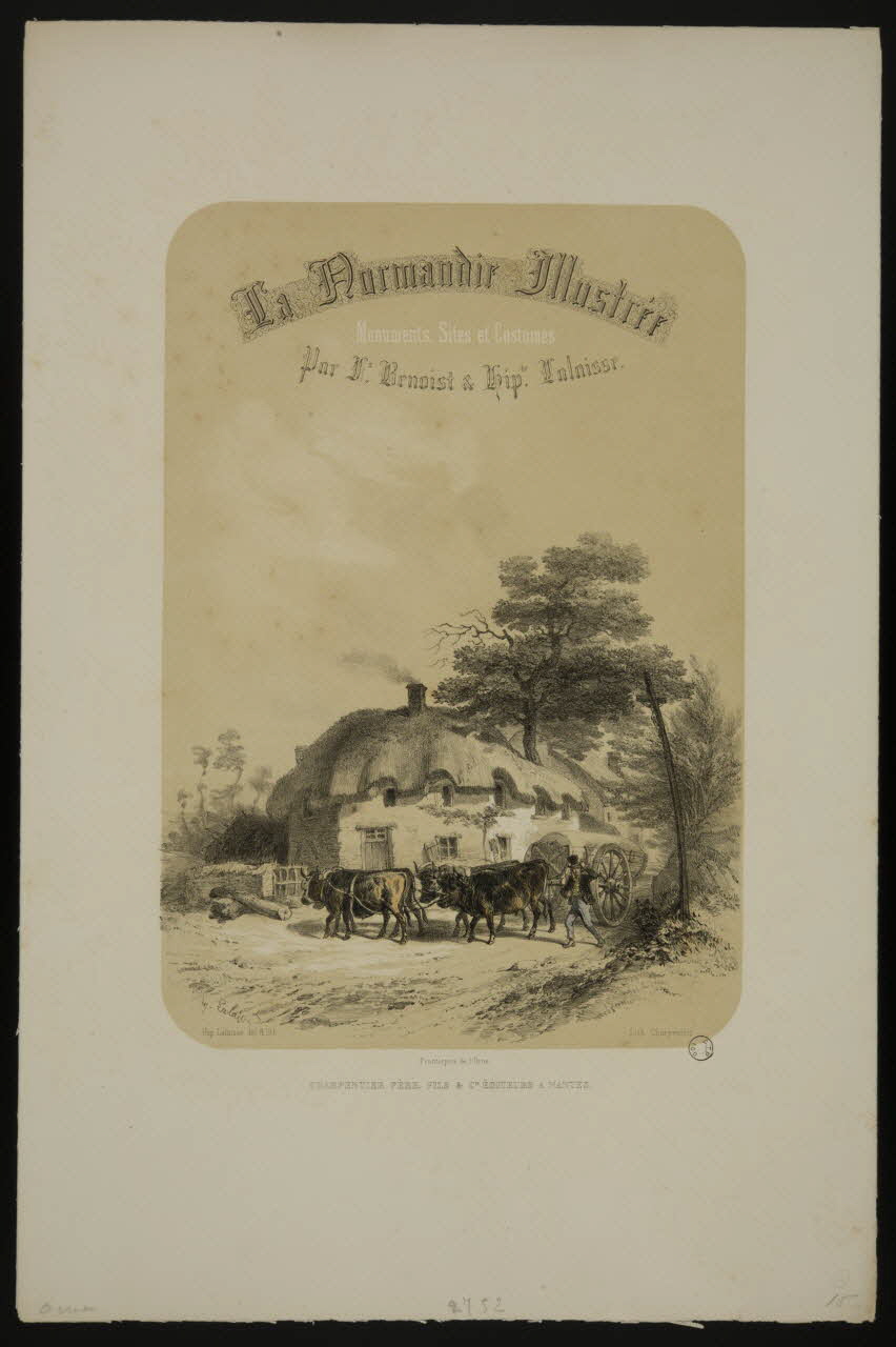 estampe La Normandie Illustrée  Monuments, Sites et Costumes 1975.23.43 Photo