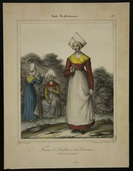 estampe Suite de Costumes.  Femmes d'Amboise et des Environs.  (Dépt. d'Indre-et-Loire.) 1975.23.45  Photo