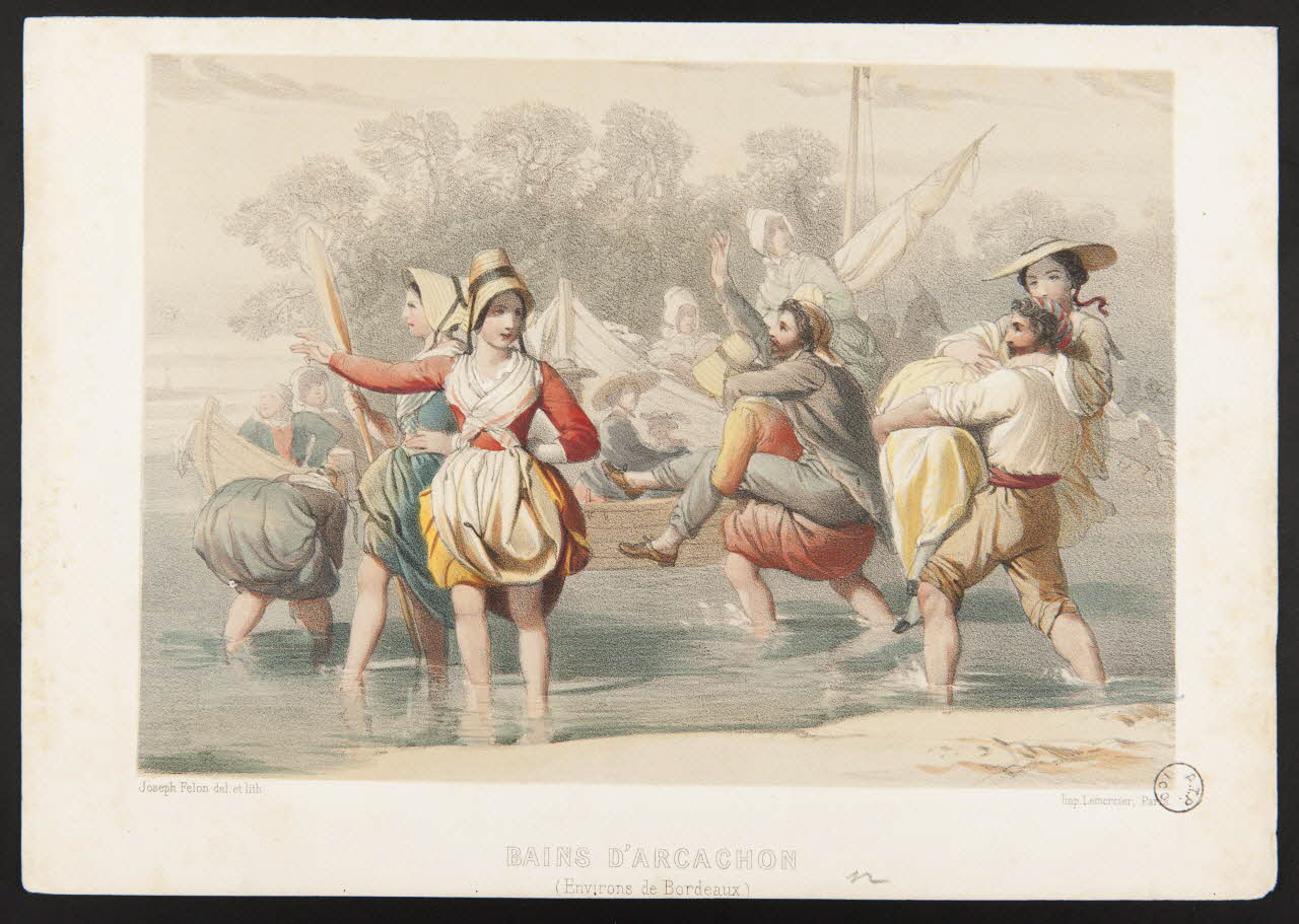 estampe BAINS D'ARCACHON  (Environs de Bordeaux.) 1975.23.46 Photo