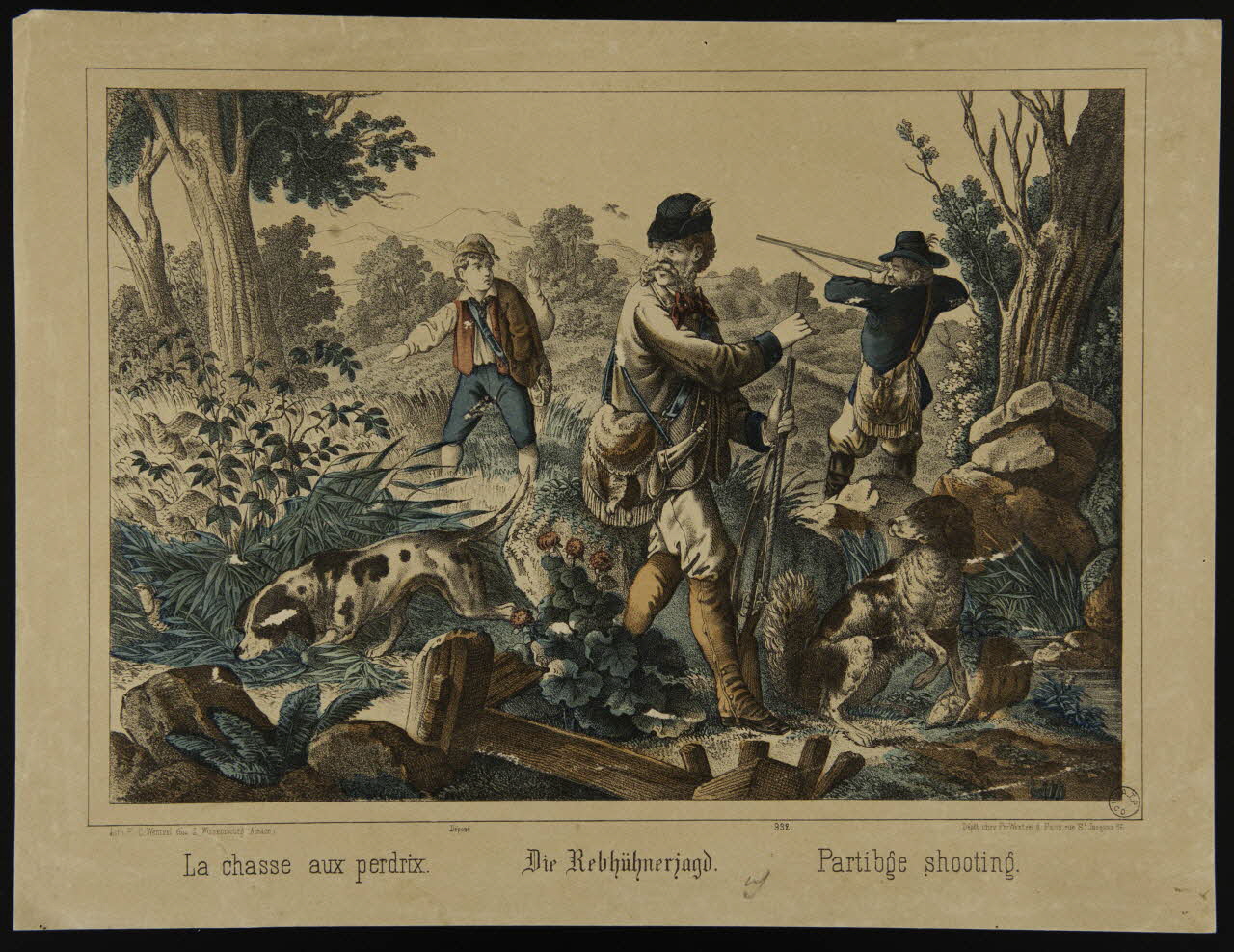 estampe La Chasse aux perdrix. 1975.23.50 Photo