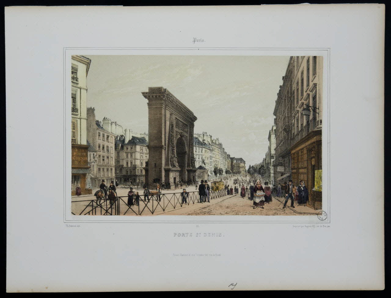 estampe PORTE ST. DENIS. 1975.23.6 Photo