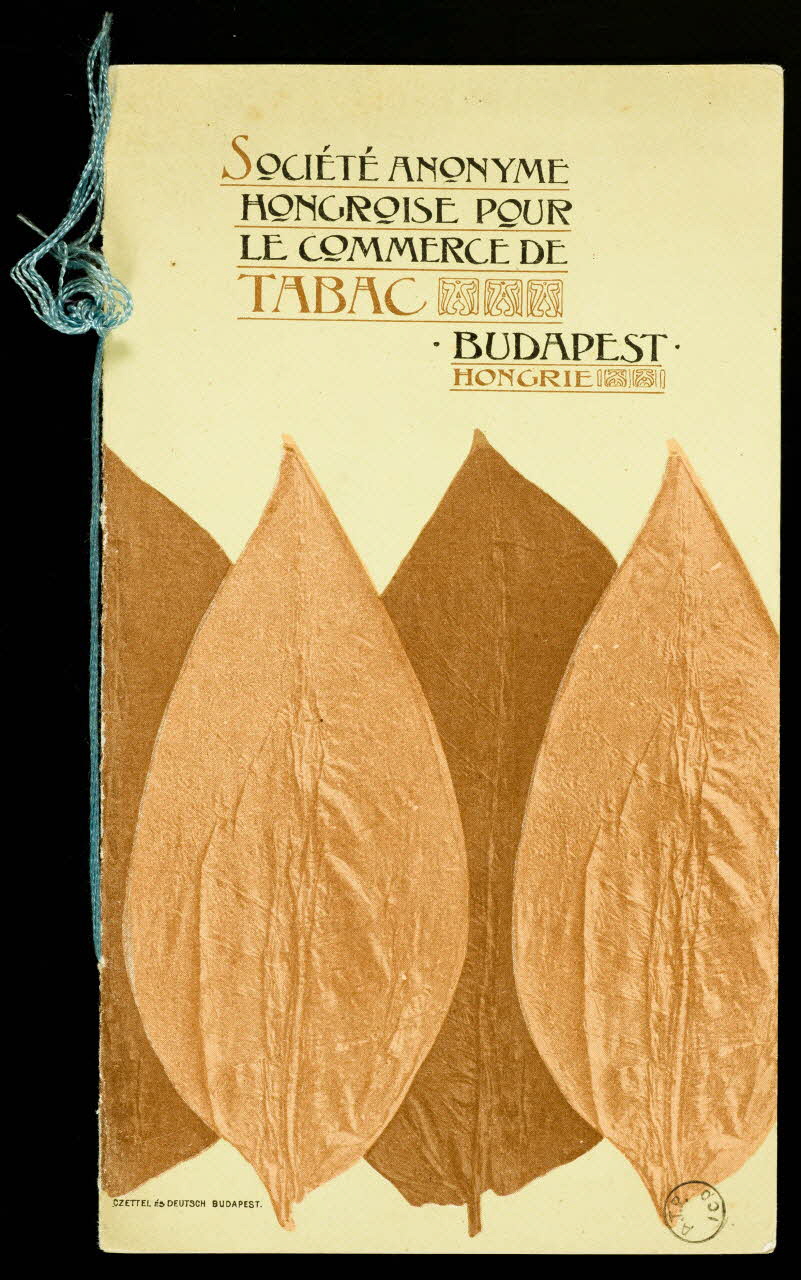 estampe SOCIETE ANONYME  HONGROISE POUR  LE COMMERCE DE  TABAC  BUDAPEST  HONGRIE 1975.3.100 Photo