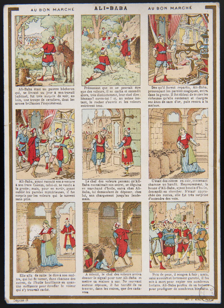 carte réclame ALI-BABA 1975.3.153 Photo