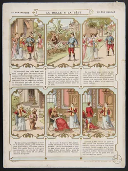 carte réclame LA BELLE & LA BÊTE 1975.3.154 Photo