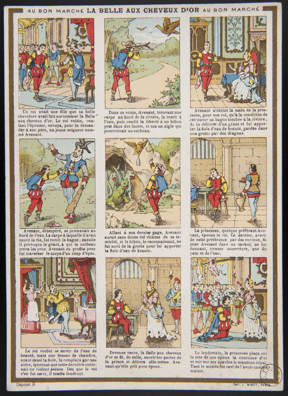 carte réclame LA BELLE AUX CHEVEUX D'OR 1975.3.155 Photo