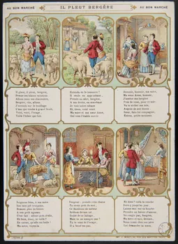 carte réclame IL PLEUT BERGERE 1975.3.160 Photo