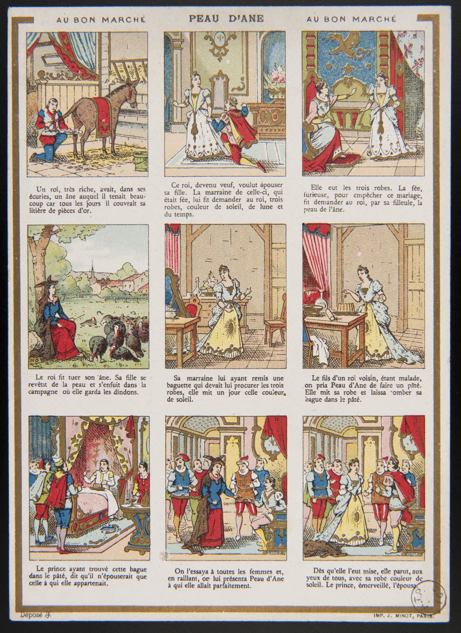 carte réclame PEAU D'ANE 1975.3.161 Photo Mucem