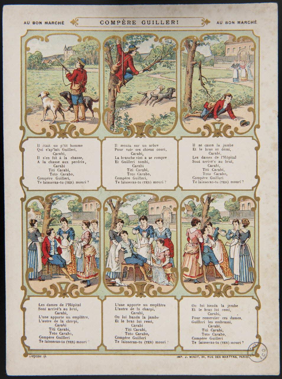 carte réclame COMPERE GUILLERI 1975.3.162 Photo