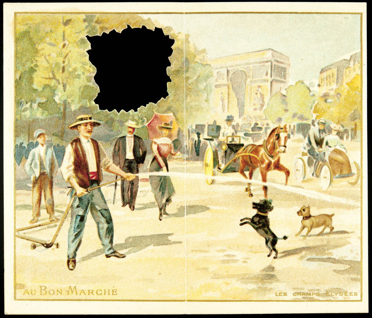 Léopold Verger carte réclame chromo Paris 1878-1914 1975.3.181 Photo