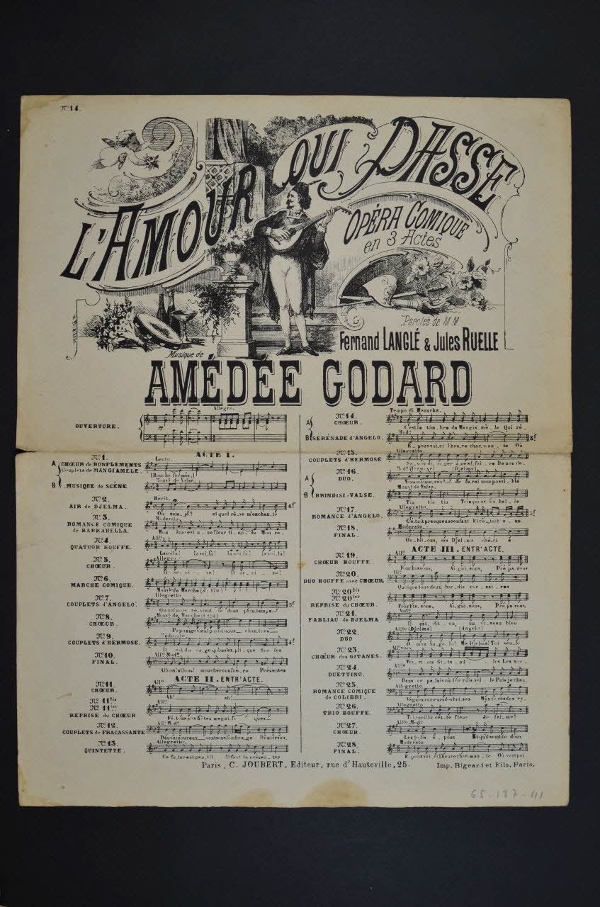 chanson petit format 1965.168.41 Photo Mucem