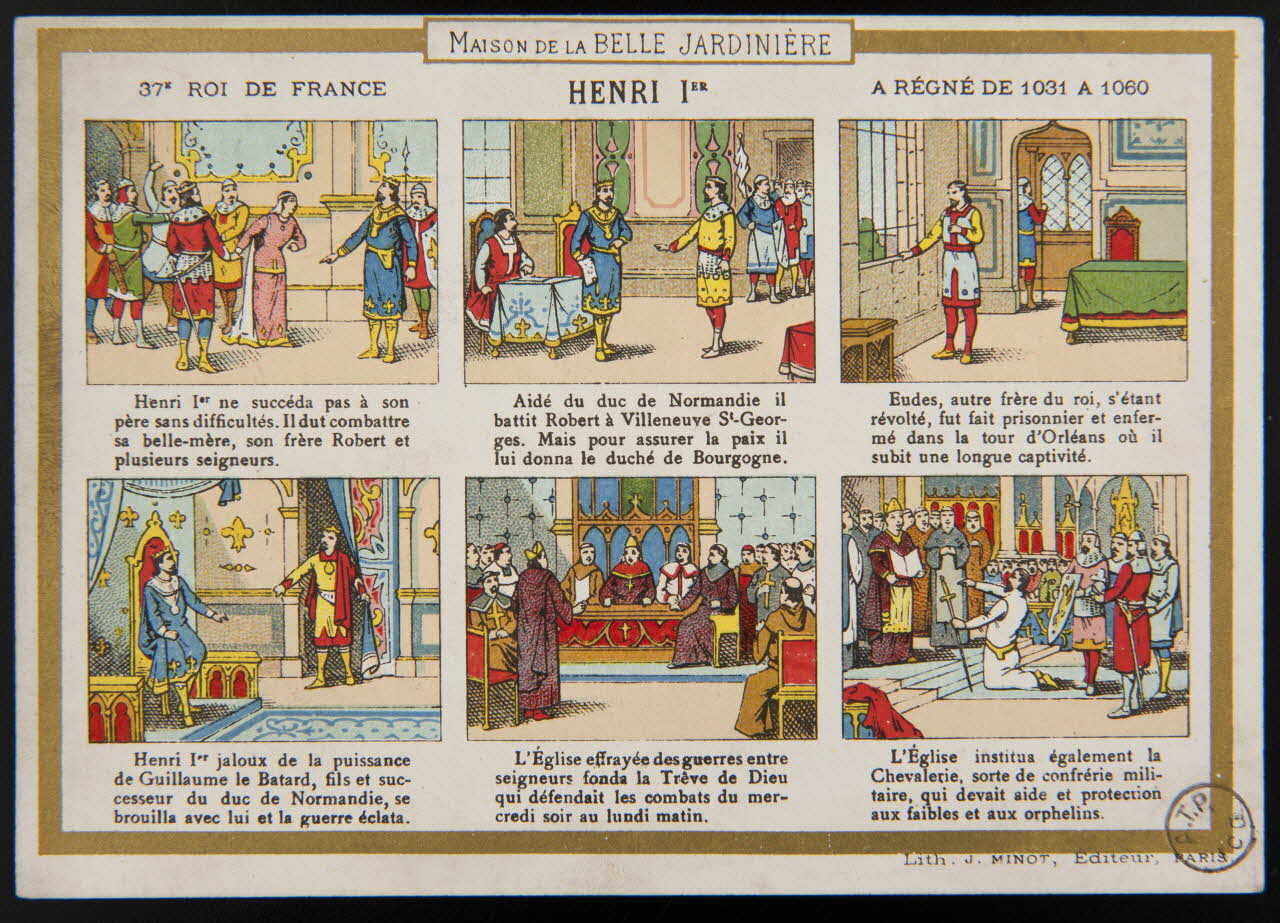 carte réclame HENRI 1er 1975.3.189 Photo