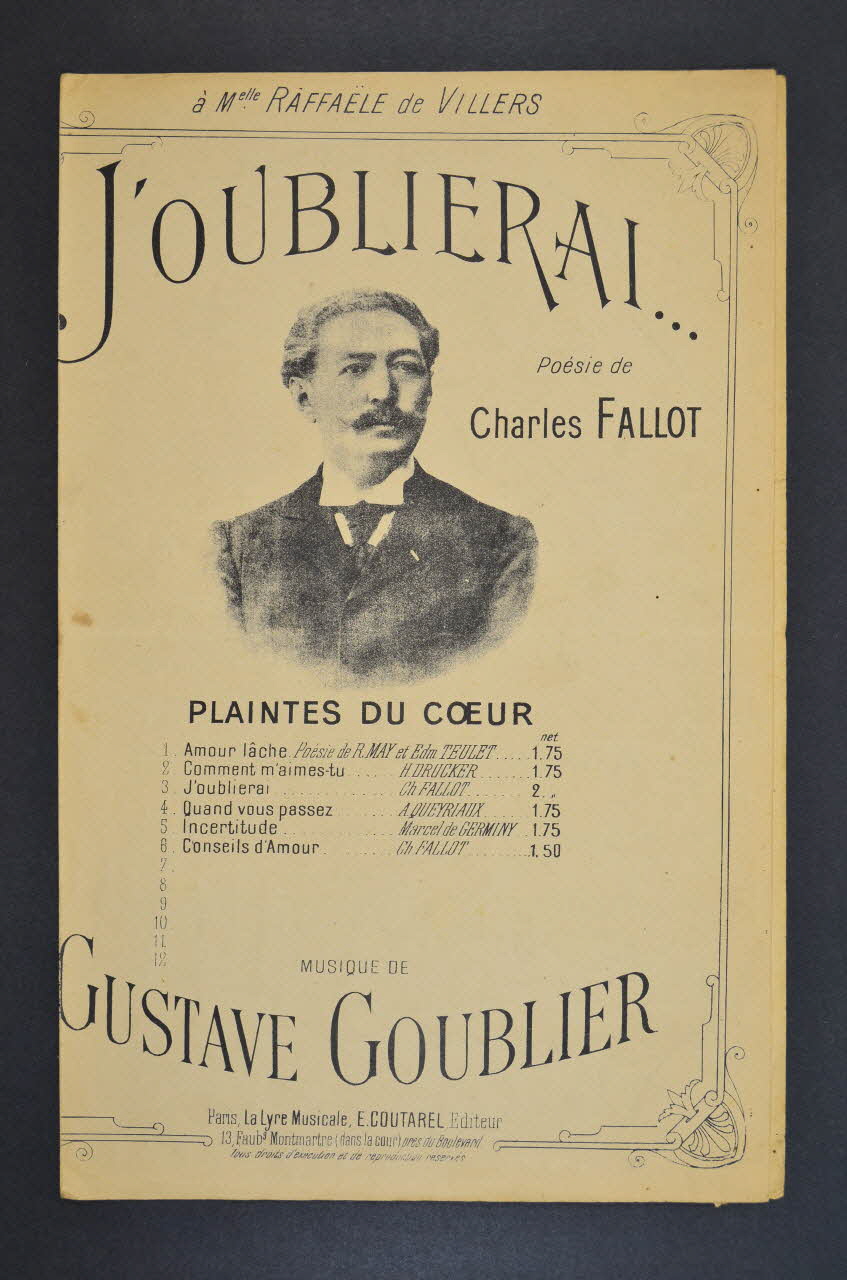 chanson petit format 1965.168.45 Photo Mucem