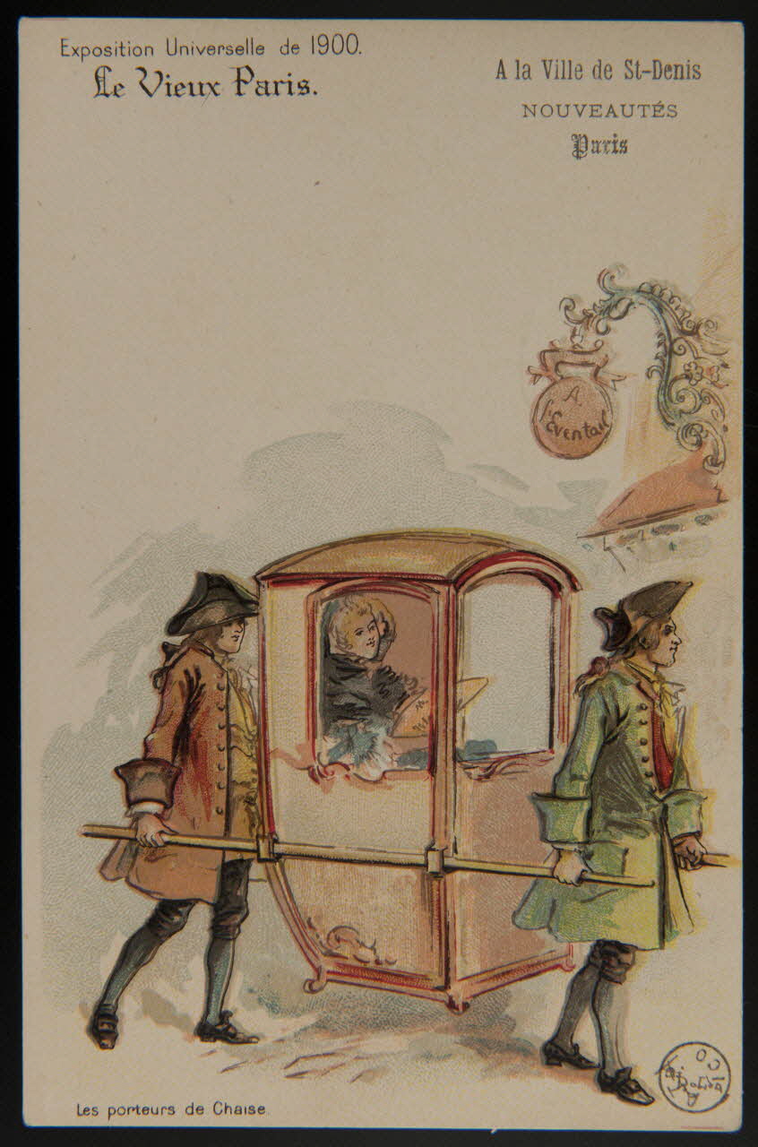 Albert Robida carte réclame chromo Paris 1900 1975.3.218 Photo