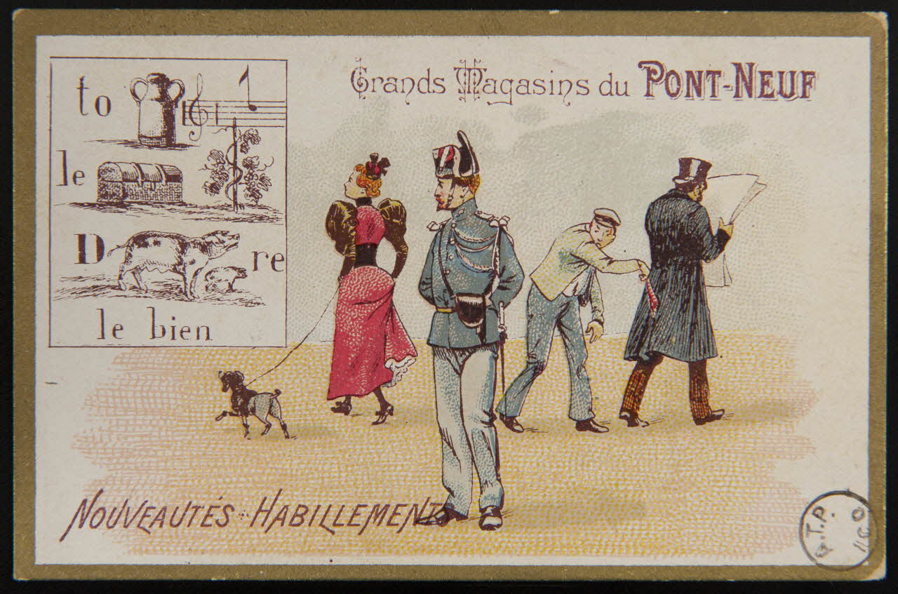 Dupuy Th. & Fils carte réclame chromo Paris 1888 1975.3.226 Photo