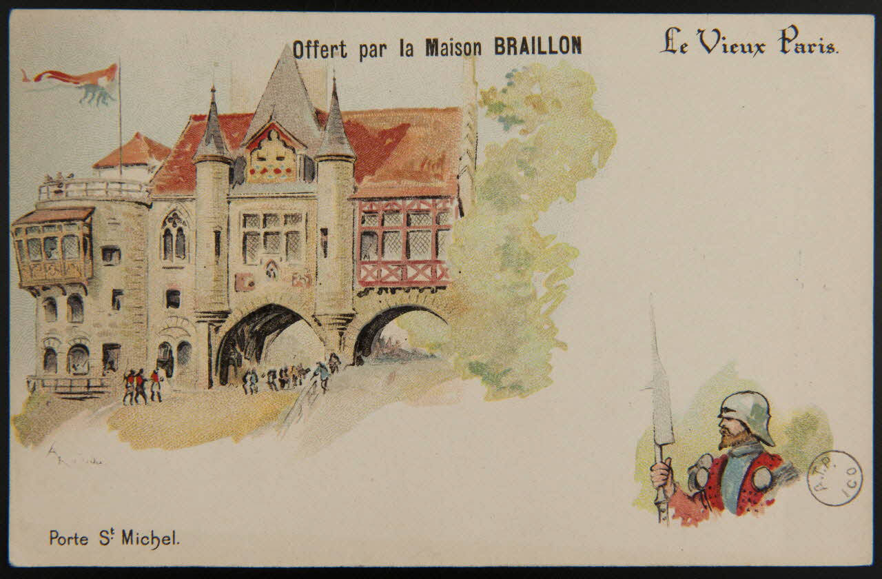 Albert Robida carte réclame chromo 1900 1975.3.232 Photo