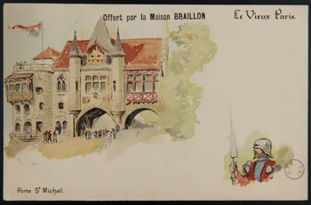 Albert Robida carte réclame chromo 1900 1975.3.232 Photo