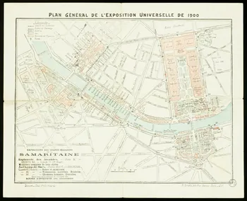 estampe PLAN GENERAL DE L'EXPOSITION UNIVERSELLE DE 1900 1975.3.251 Photo