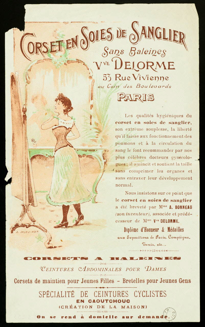 estampe CORSET EN SOIES DE SANGLIER 1975.3.253 Photo