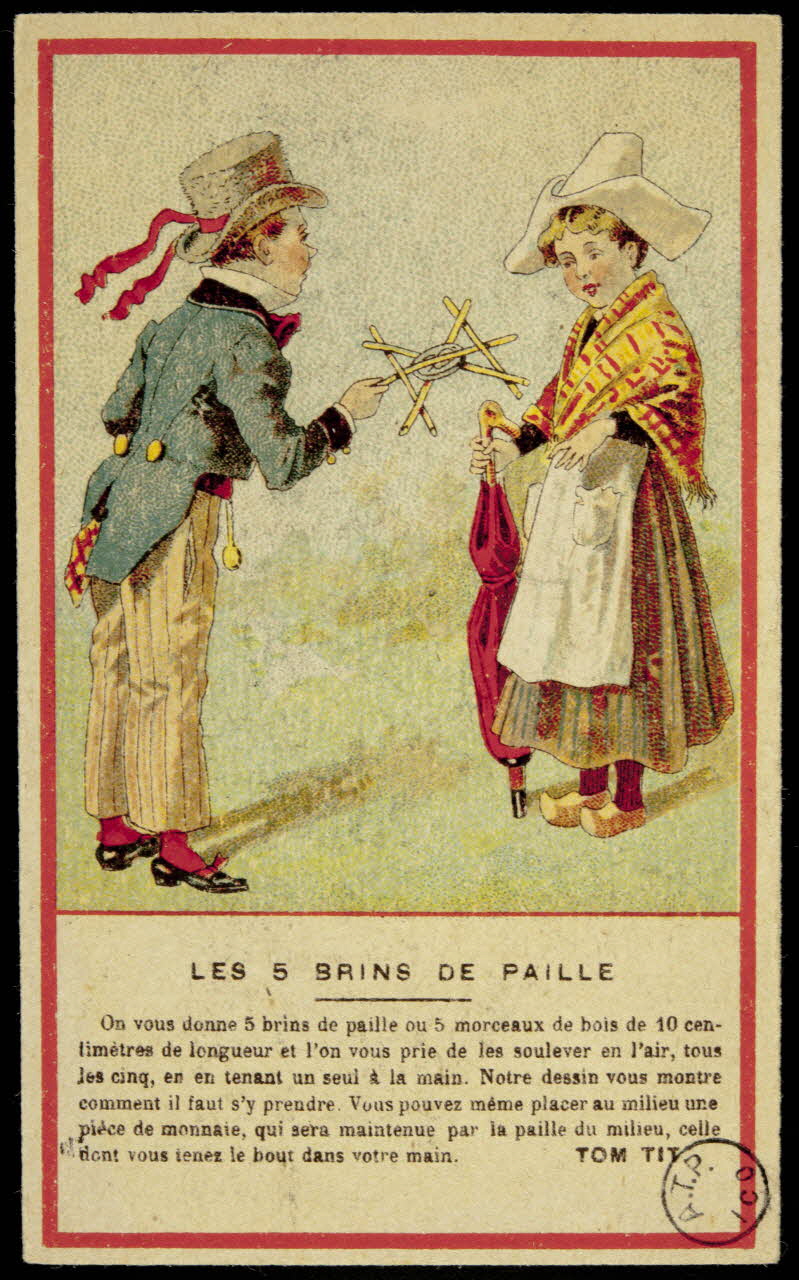 carte réclame LES 5 BRINS DE PAILLE 1975.3.261 Photo