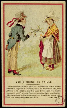 carte réclame LES 5 BRINS DE PAILLE 1975.3.261  Photo