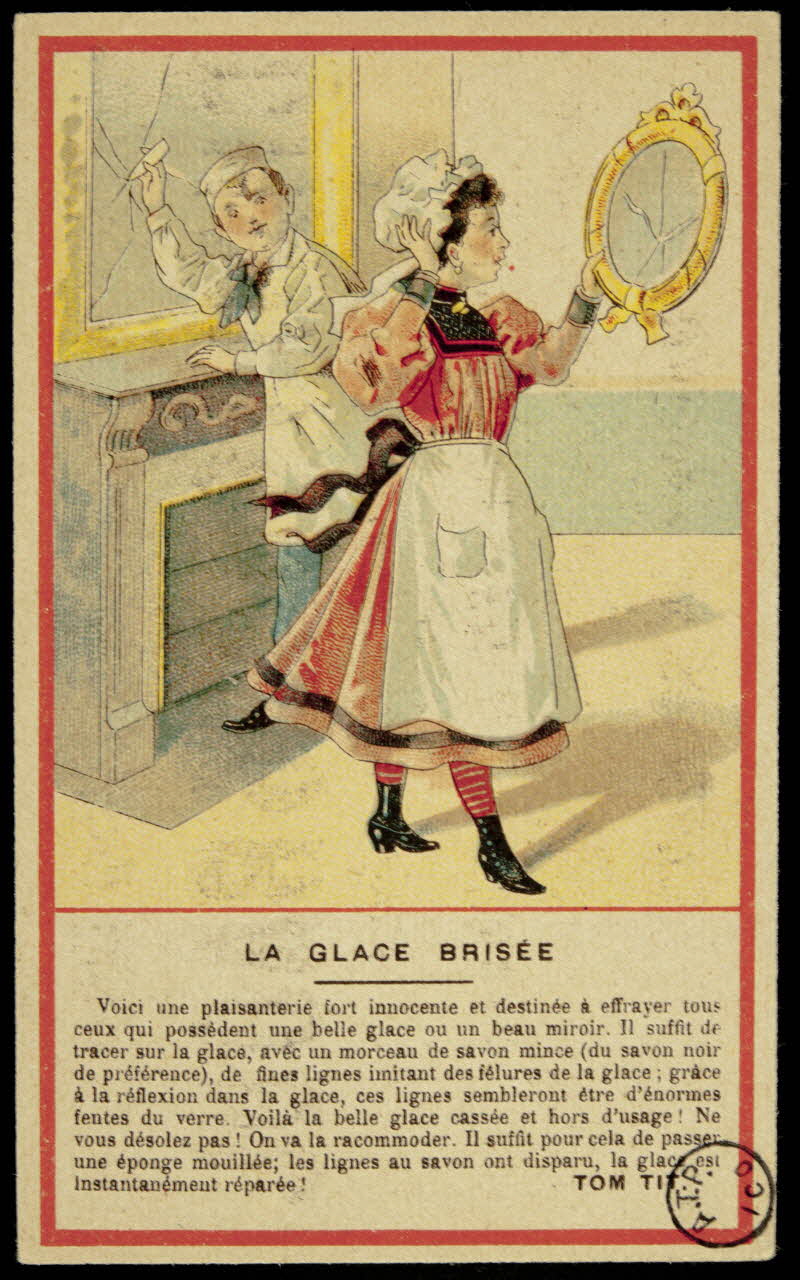 carte réclame LA GLACE BRISEE 1975.3.264 Photo