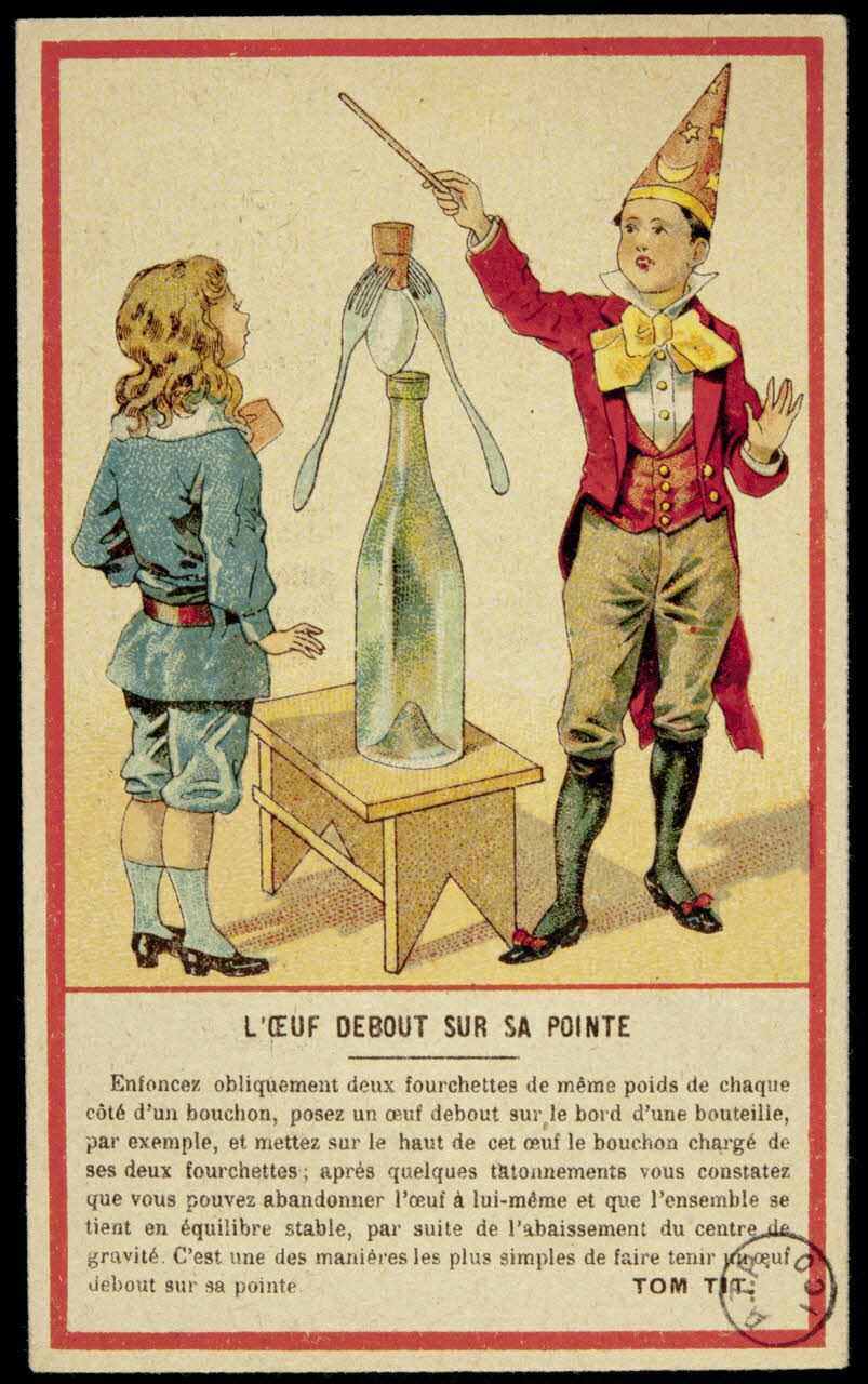 carte réclame L'OEUF DEBOUT SUR SA POINTE 1975.3.266 Photo