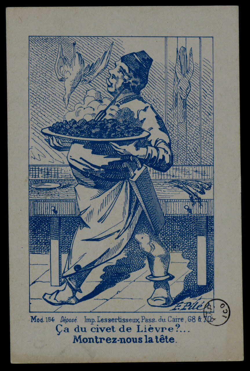 estampe Ca du civet de Lièvre?...  Montrez-nous la tête. 1975.3.290 Photo