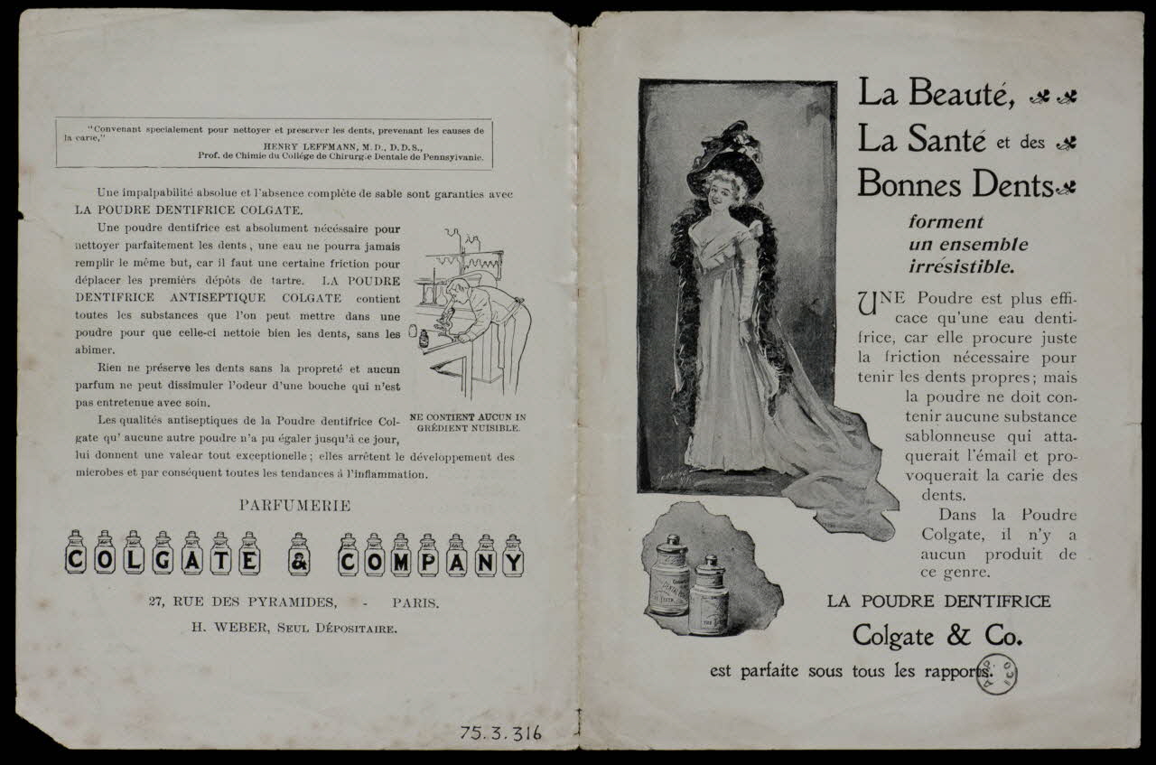 estampe La Beauté,  La Santé et des  Bonnes Dents 1975.3.316 Photo