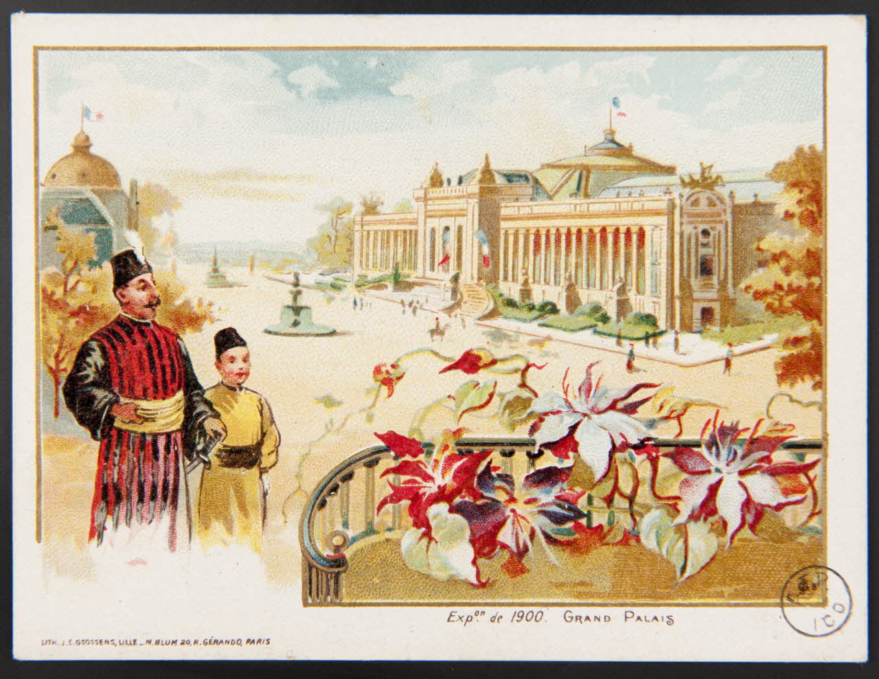 carte réclame Exp.on de 1900. GRAND PALAIS 1975.3.343 Photo