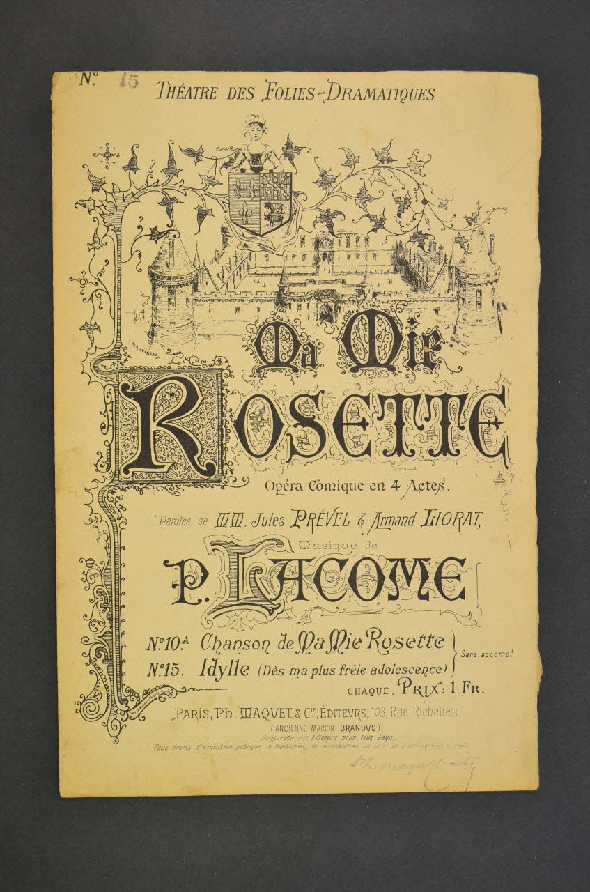 chanson petit format 1965.168.51 Photo Mucem