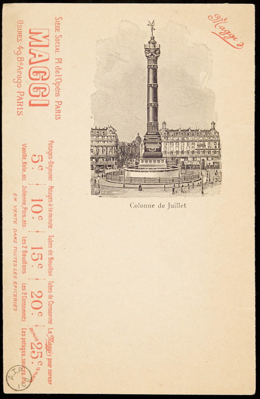 carte postale publicitaire chromo 1975.3.88 Photo