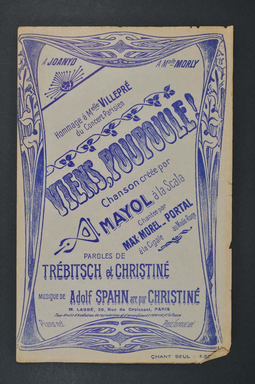 chanson petit format 1966.167.8 Photo Mucem